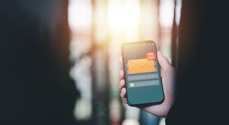 The Smartphone And The Bell Icon Show Notifications Of New Messages the-smartphone-and-the-bell-icon-show-notifications-of-new-messages