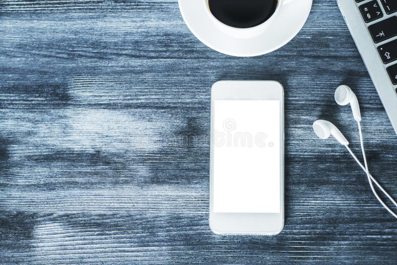 Smartphone bianco in bianco fotografia stock Smartphone bianco in bianco fotografia stock