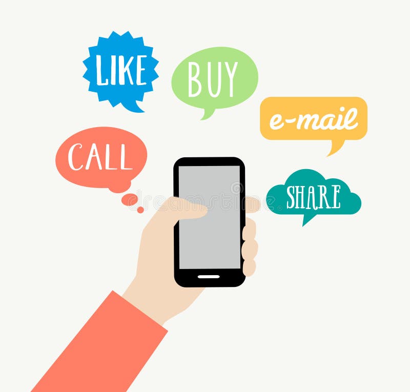 Smartphone Concept - Communication royalty free illustration