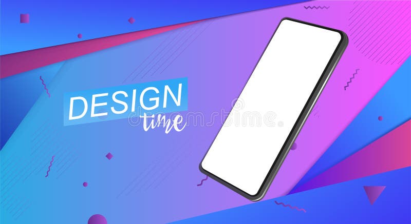 Smartphone 3d isométrique minimalistic à la mode Maquette illustration libre de droits Smartphone 3d isométrique minimalistic à la mode Maquette illustration libre de droits