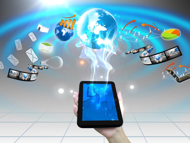 Smartphone de fixation de main illustration stock Smartphone de fixation de main illustration stock