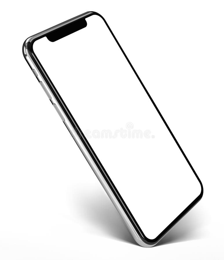 Smartphone frame less blank screen