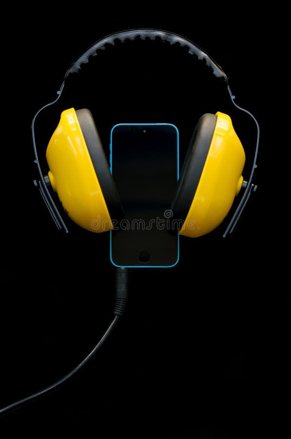 Smartphone with Headphones Jack Stock Photo Image of music, mobile