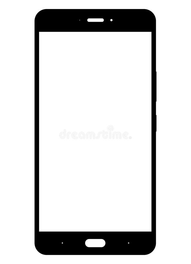 smartphone icon black on white background vector illustration smartphone icon black on white background vector illustration