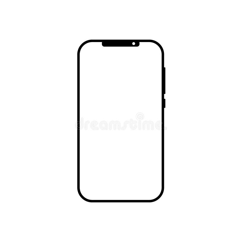 Smartphone Icon On White Background Vector Illustration Flat Icon Mobile Phone Handphone Application Stock Vector Illustration Of Flat Isolated