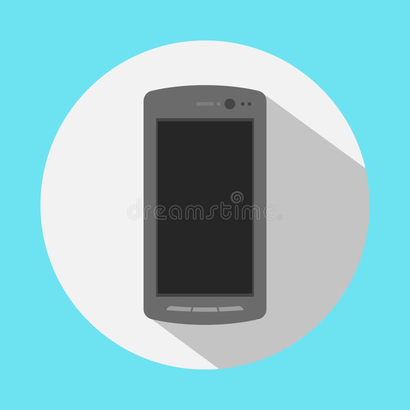 Smartphone ikona w stylowym płaskim projekcie ilustracja wektor Smartphone ikona w stylowym płaskim projekcie ilustracja wektor