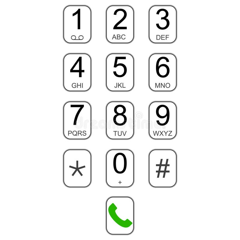 Phone Number Pad Clipart canvasnexus
