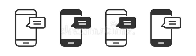 Big Set Of Different Smartphone With Blank Screen. Vector Illustration