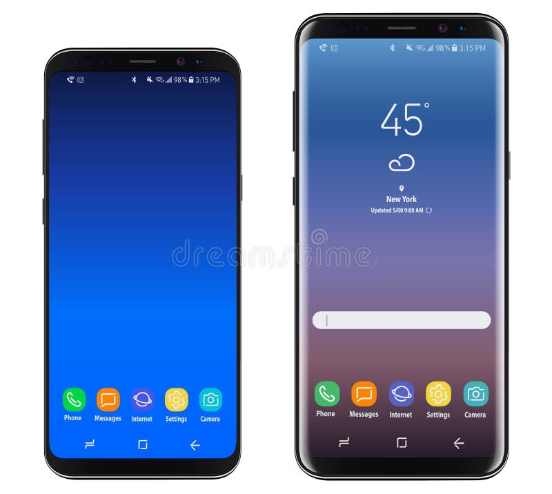 Smartphone, mobile phone vector illustration