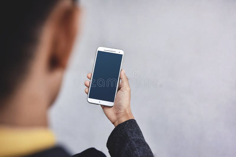 Smartphone Mockup Image. Display Screen is Clipping Path royalty free stock photo