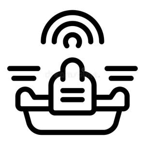 Online Food Delivery Icon Showing A Smartphone Ordering Fast Food Stock 