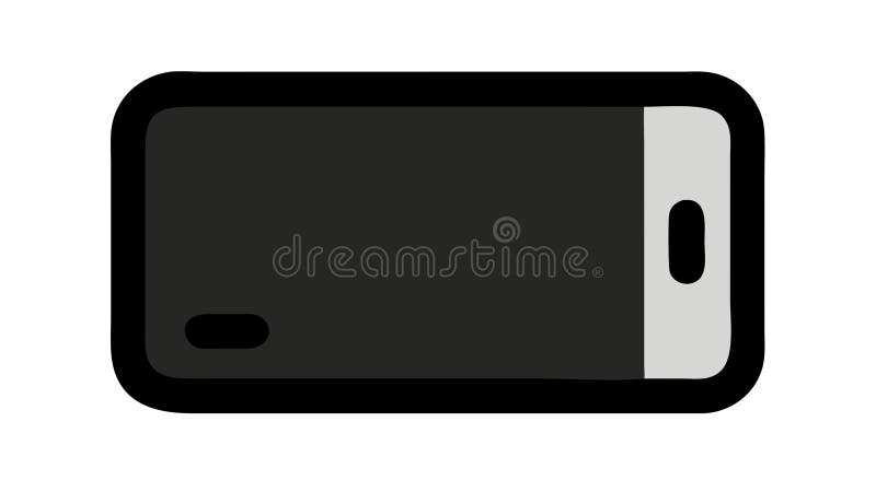 Smartphone Outline Icon, Mobile Device Handheld Symbol, vector design Generative AI royalty free illustration