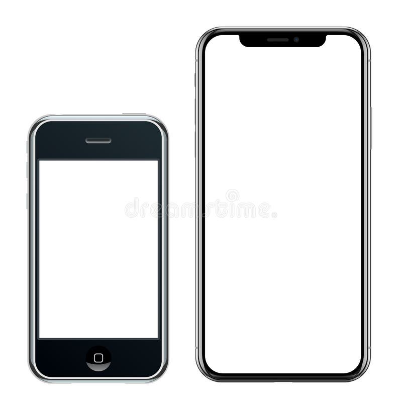 Smartphone Realistico Brandnew Do Preto Do Telefone Celular No Iphone X De Apple Imagem De Stock Editorial Ilustracao De Jogador Celular