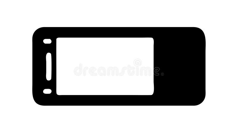 Smartphone Rectangle Outline Icon, Mobile Phone Device Symbol, vector design Generative AI stock illustration
