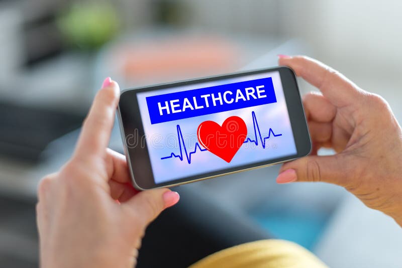 Healthcare Concept on a Smartphone Stock Photo Image of heartbeat