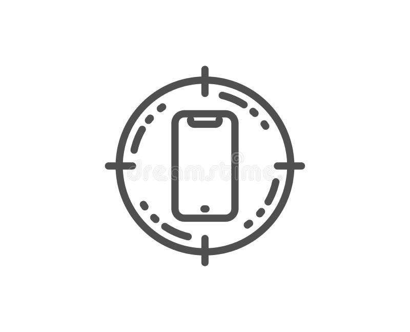 Mobile Phone Target stock illustration. Illustration of phone 5726675