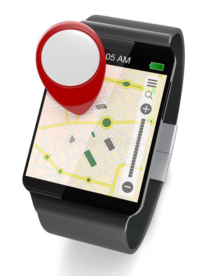 smartwatch with gps map