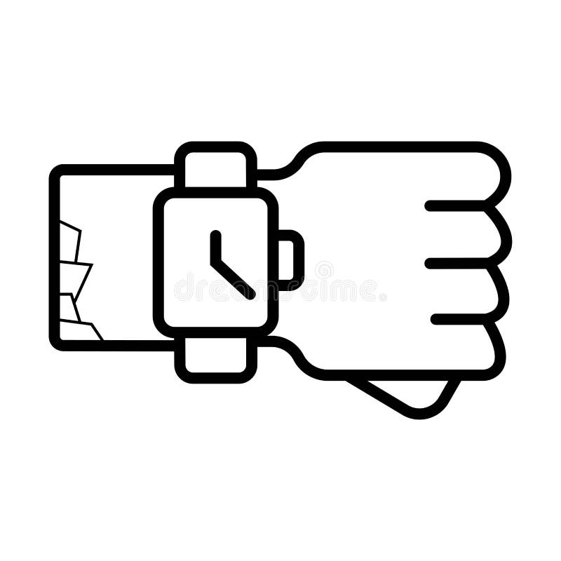 Smartwatch a mano libre illustration Smartwatch a mano libre illustration