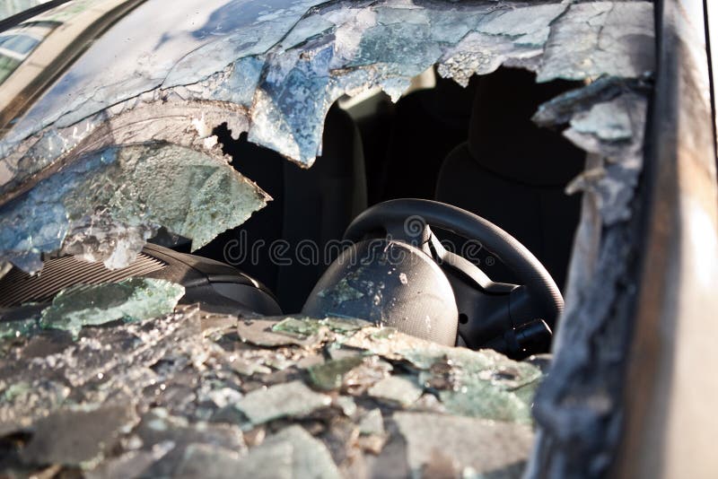 Smashed car window stock image. Image of injure, insurance 16779945