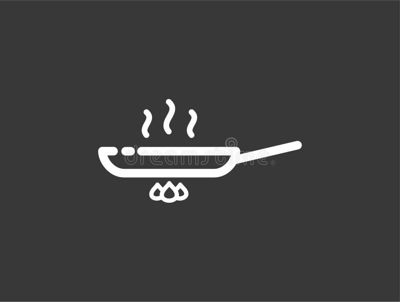 Smażyć niecki ikony znaka wektorowego symbol ilustracja wektor Smażyć niecki ikony znaka wektorowego symbol ilustracja wektor