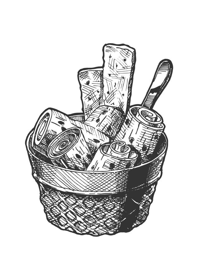 Smażący lody ilustracji Smażący lody ilustracji