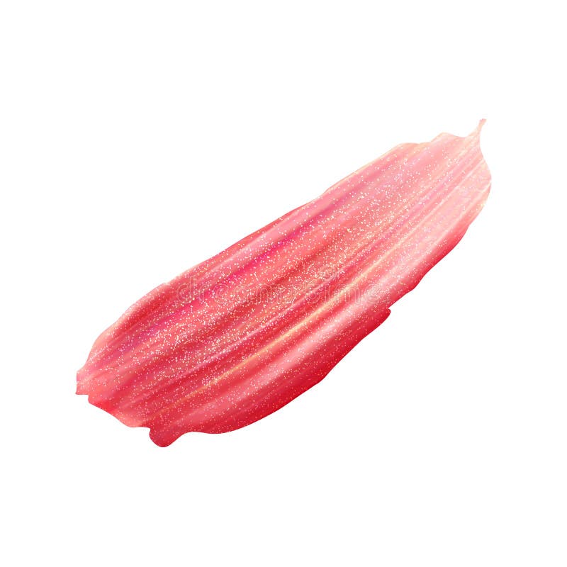 A smear of pink lipstick, lip cosmetics, vector vector illustration A smear of pink lipstick, lip cosmetics, vector vector illustration