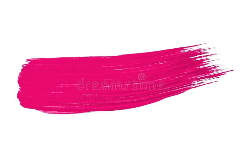 Smear of Pink Paint on White Background Stock Photo - Image of white ...