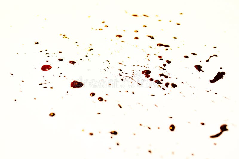 Smears of Brown Paint on Wall Near Table in Children Room Stock Image