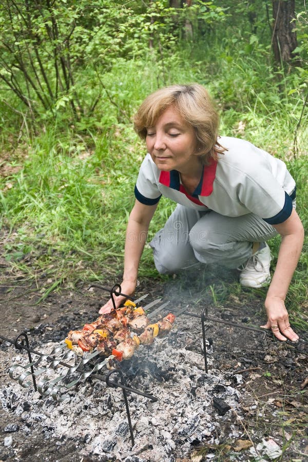 The smell of barbecue stock image. Image of cooking, outdoors 14592285