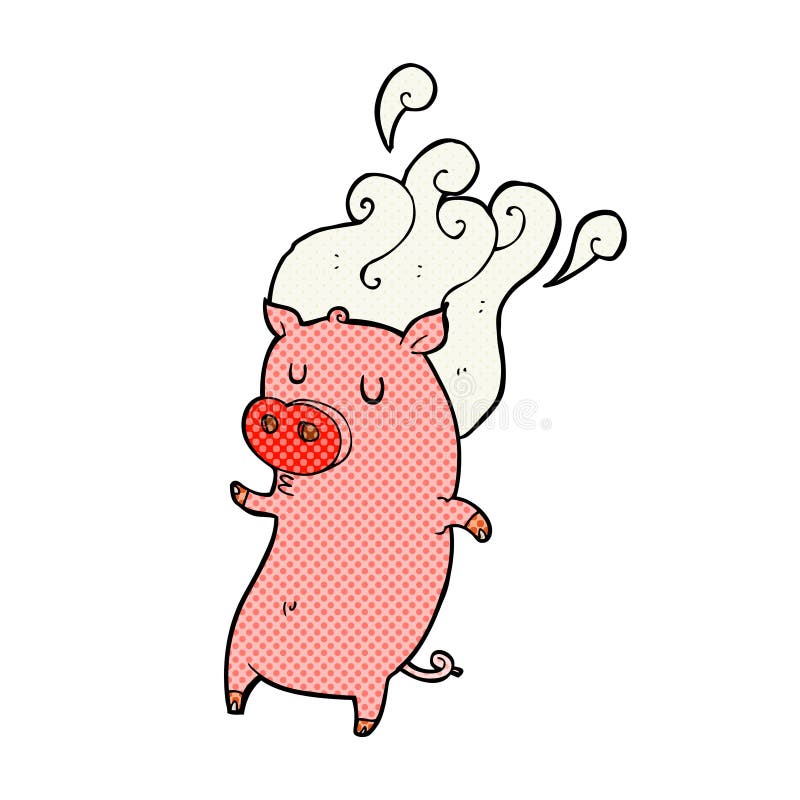 smelly comic cartoon pig