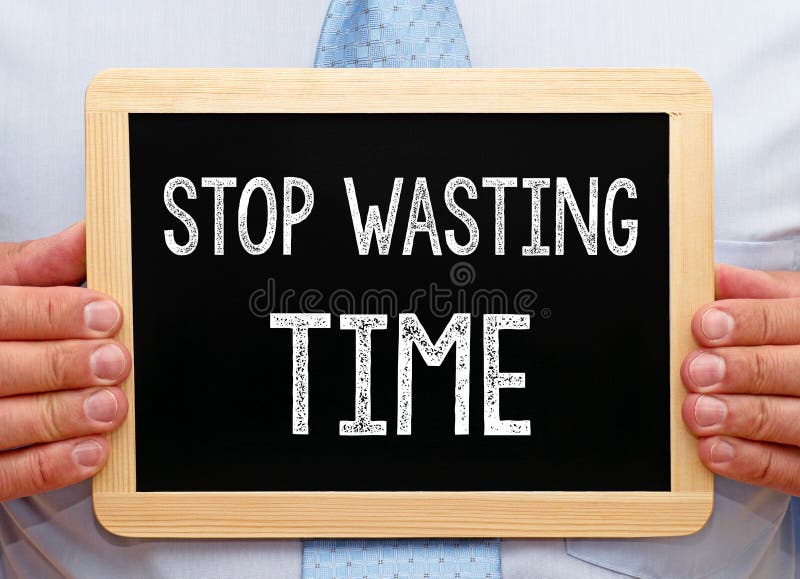 Smetta di sprecare il tempo fotografia stock libera da diritti Smetta di sprecare il tempo fotografia stock libera da diritti