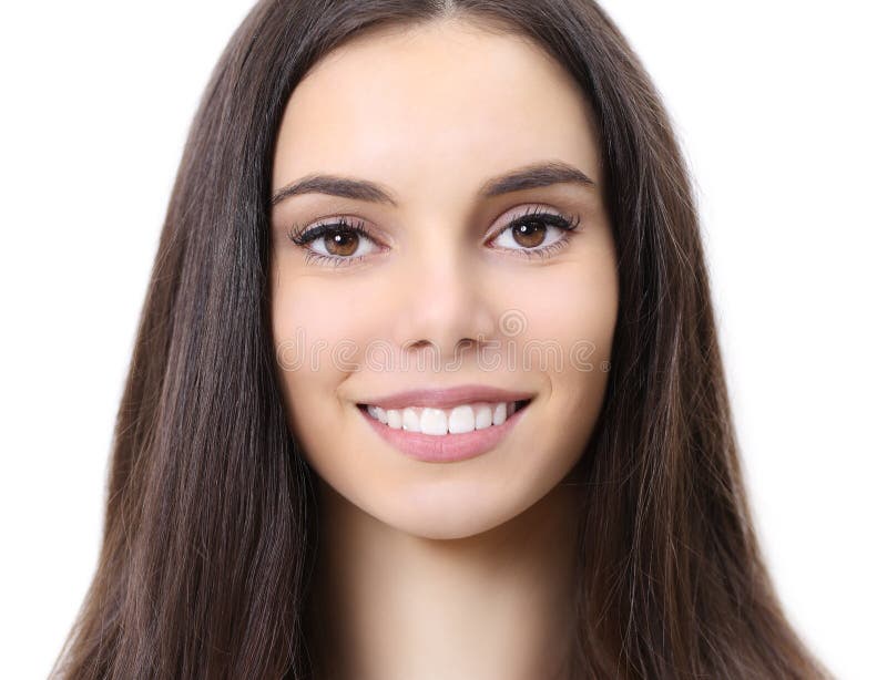 Smile beautiful young woman portrait looking at camera stock images Smile beautiful young woman portrait looking at camera stock images