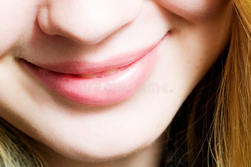 Smile. closeup mouth stock photo. Image of pink, beautiful 10022016