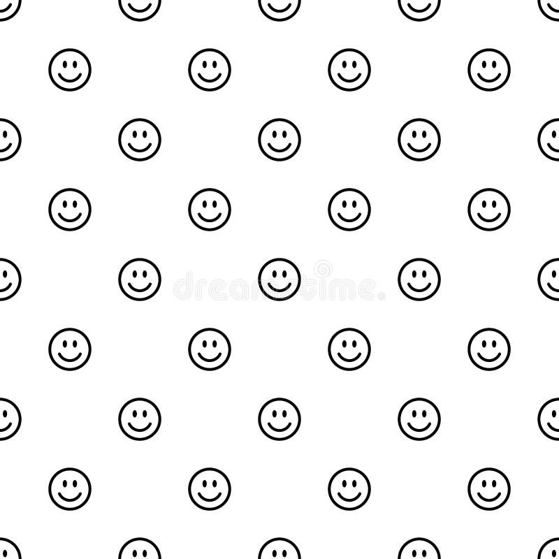 Smile Icon Pattern. Happy Faces on White Background. Vector Abstract Background Stock Vector - Illustration of graphic, line: 199107471 Smile Icon Pattern. Happy Faces on White Background. Vector Abstract Background Stock Vector - Illustration of graphic, line: 199107471