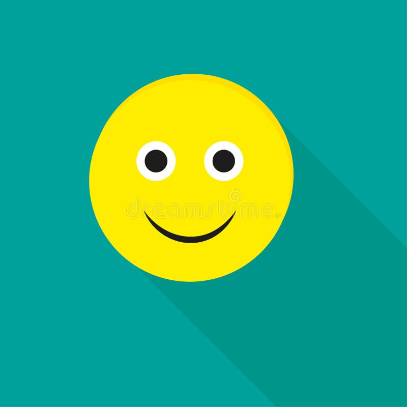Smile Icon. Smiley in Flat Style. Vector Illustration. Stock Image