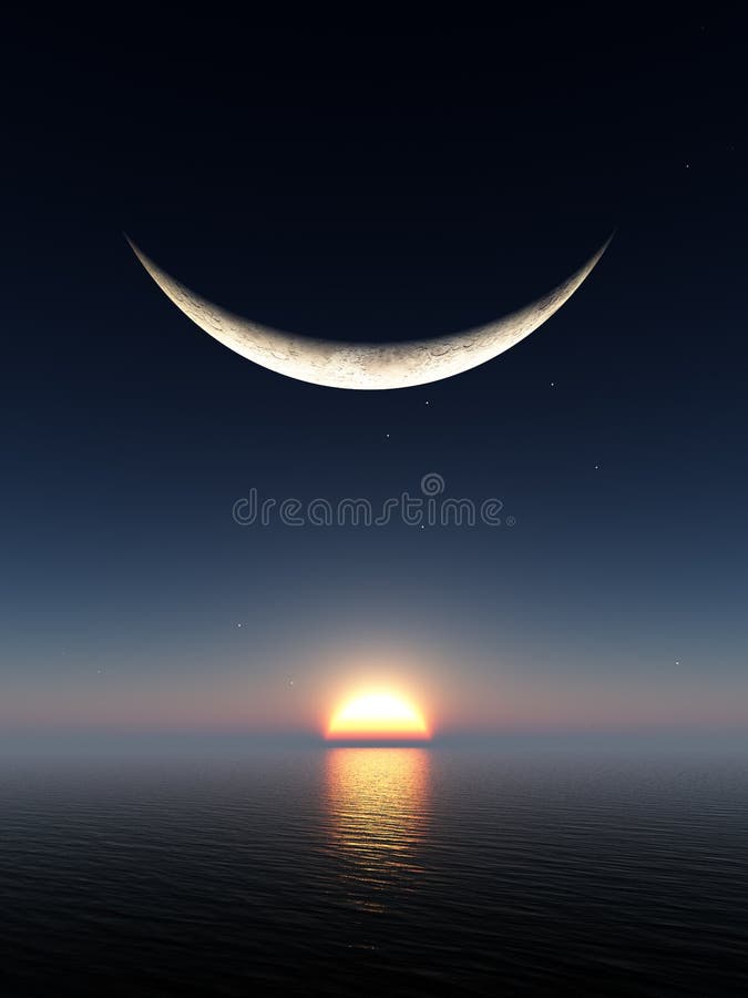 Smile Moon Sunrise