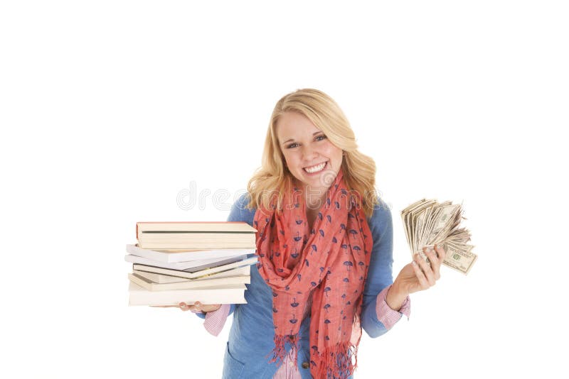 Smile stack of books