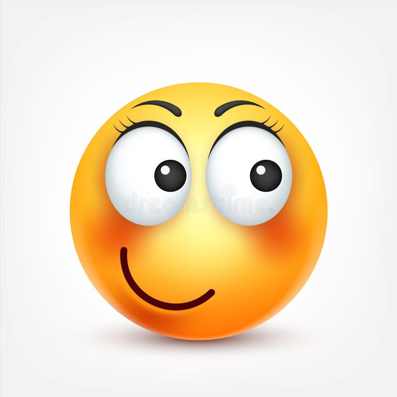  Smiley, Cara Con Emociones Emoji Realista Humor Triste O Feliz, Enojado Del Emoticon Personaje De Dibujos Animados Ilustración De Ilustración del Vector