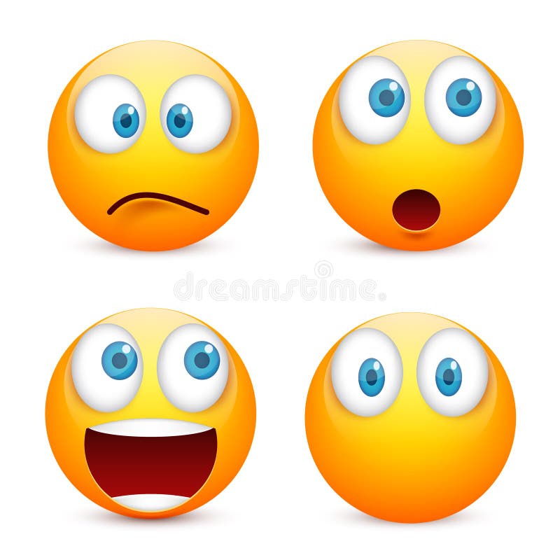 emoji faces expression funny smile happy angry mood sad set 4308310 Vector  Art at Vecteezy