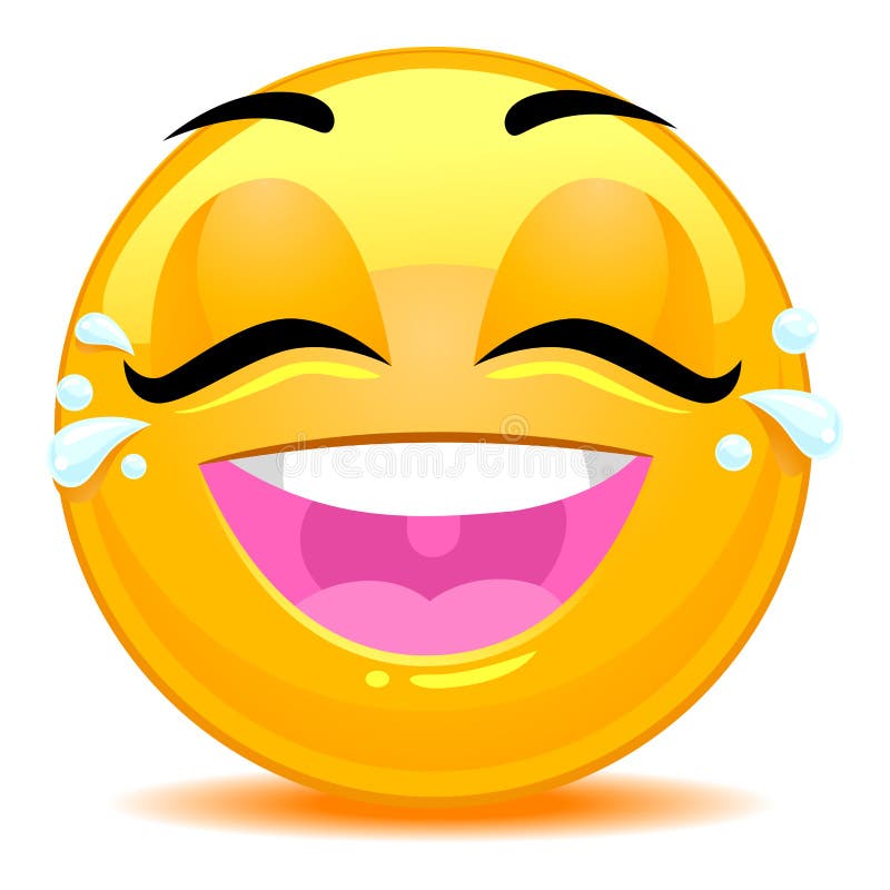 Smiley Emoticon Tears di Joy Face illustrazione vettoriale Smiley Emoticon Tears di Joy Face illustrazione vettoriale