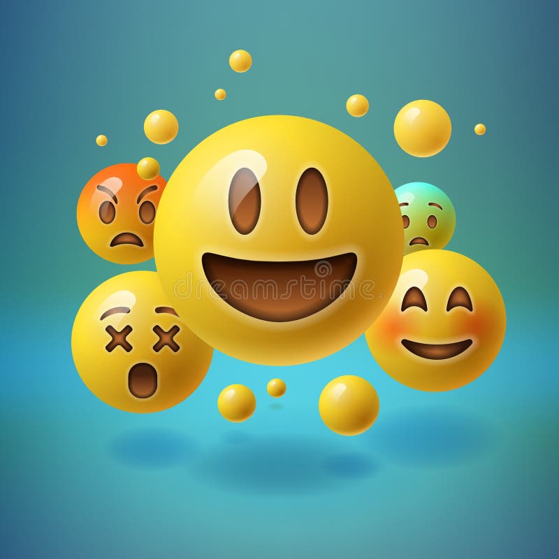 79 Blue Smiley Emojis Gallery. A curated collection of 3D Blue Smiley…, by  CK Español