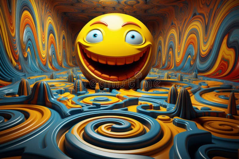 Trippy Smiley Face Wallpaper Stock Illustrations 626 Trippy Smiley