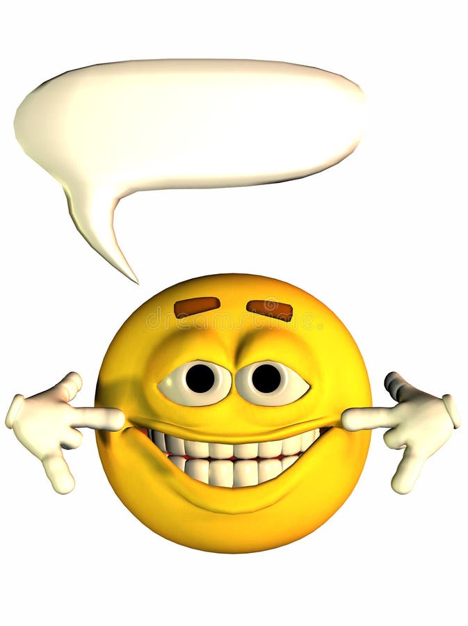 Smiley Face And Dialogue Bubble Stock Illustration Illustration of