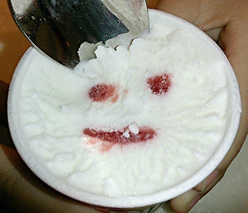 Smiley face icecream stock image. Image of smiley, form 44690087