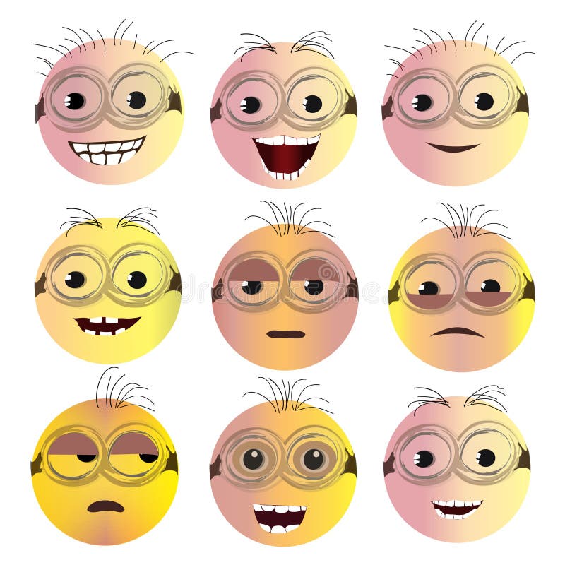 Smiley Face Icon Set vektor abbildung Smiley Face Icon Set vektor abbildung