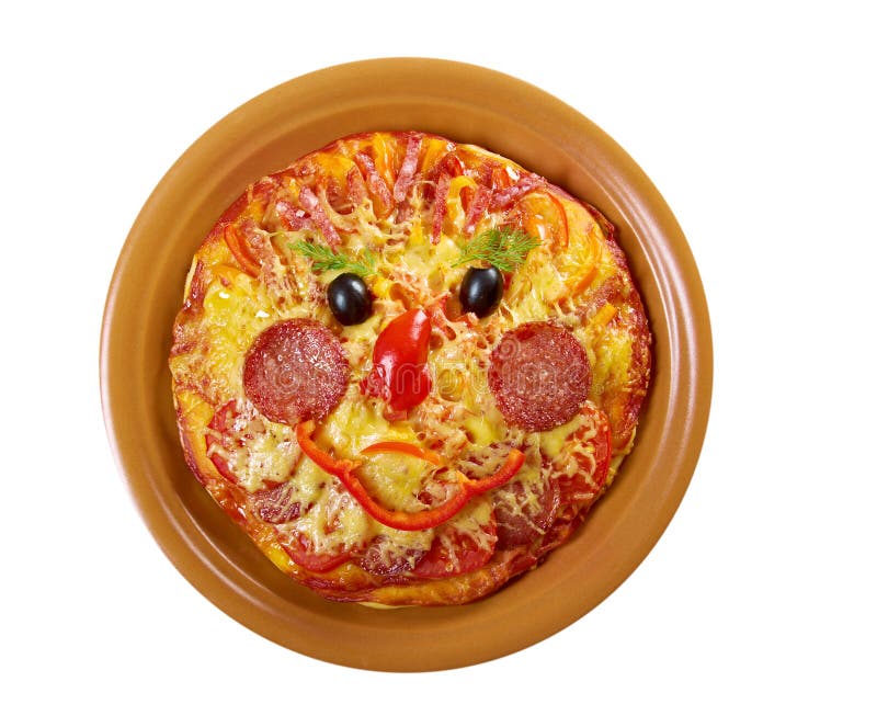 Pizza Smiley. Pizza face.