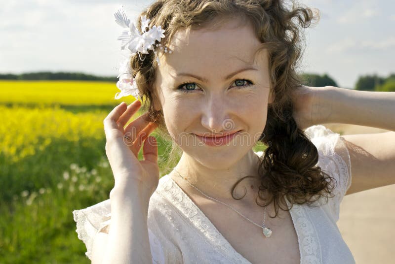 Smiley girl portrait