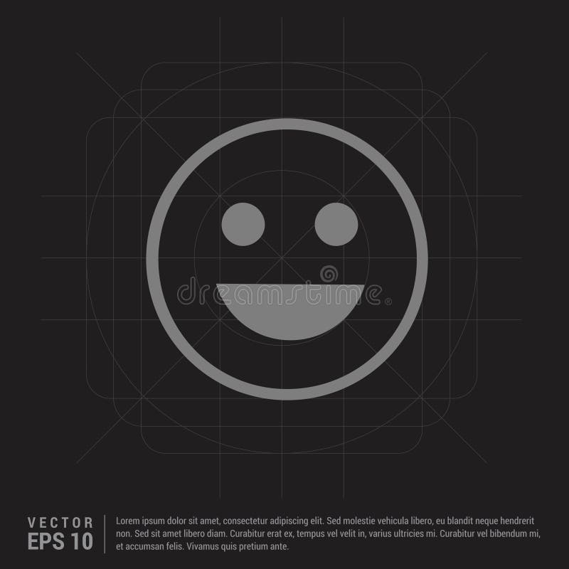 smiley ikona, twarzy ikona - Czarny Kreatywnie tło ilustracji smiley ikona, twarzy ikona - Czarny Kreatywnie tło ilustracji
