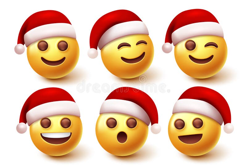 Smiley with santa hat stock illustration. Illustration of yellow - 12022582