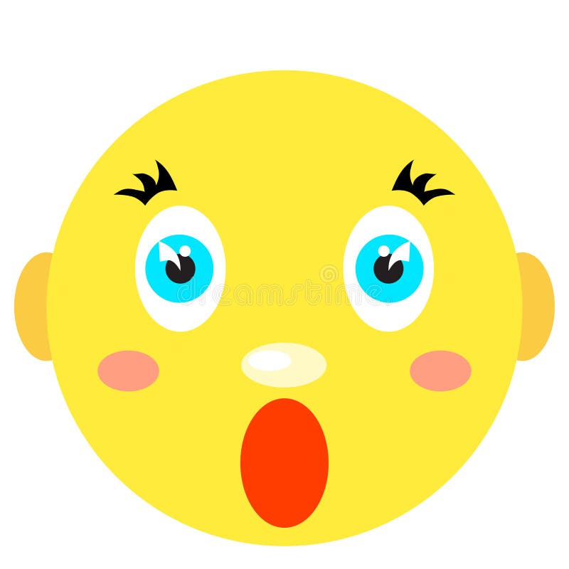 Premium Vector  Anguished face scared expression emoji negative